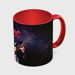 Кружка 3D AC/DC, цвет: 3D-белый + красный