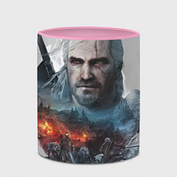Кружка 3D Witcher, цвет: 3D-белый + розовый — фото 2