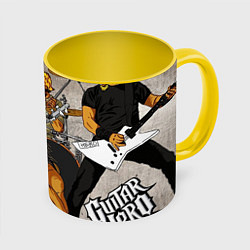 Кружка 3D Metallica: Guitar Hero, цвет: 3D-белый + желтый