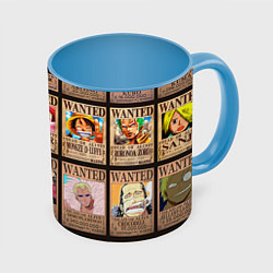 Кружка 3D One Piece, цвет: 3D-белый + небесно-голубой