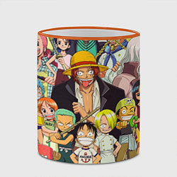 Кружка 3D One Piece, цвет: 3D-оранжевый кант — фото 2