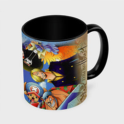 Кружка 3D One Piece, цвет: 3D-белый + черный