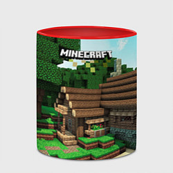 Кружка 3D Minecraft House, цвет: 3D-белый + красный — фото 2