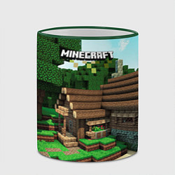 Кружка 3D Minecraft House, цвет: 3D-зеленый кант — фото 2
