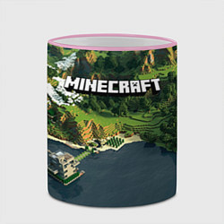 Кружка 3D Minecraft Location, цвет: 3D-розовый кант — фото 2