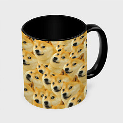 Кружка 3D Doge, цвет: 3D-белый + черный