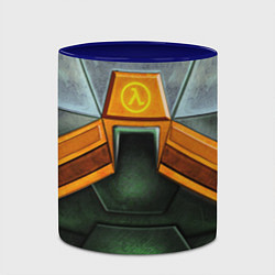 Кружка 3D Gordon Freeman: Costume, цвет: 3D-белый + синий — фото 2