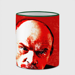 Кружка 3D Red Lenin, цвет: 3D-зеленый кант — фото 2