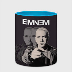 Кружка 3D Eminem: You, цвет: 3D-белый + небесно-голубой — фото 2