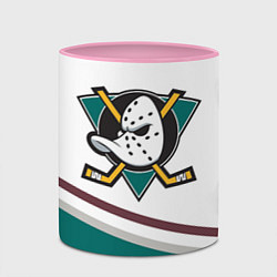 Кружка 3D Anaheim Ducks Selanne, цвет: 3D-белый + розовый — фото 2