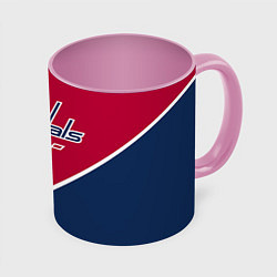 Кружка 3D Washington capitals, цвет: 3D-белый + розовый