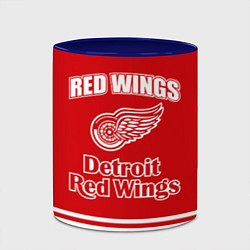 Кружка 3D Detroit red wings, цвет: 3D-белый + синий — фото 2