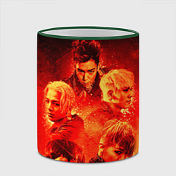 Кружка 3D Big Bang: Flame Boys, цвет: 3D-зеленый кант — фото 2