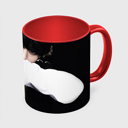 Кружка 3D BTS: Hood by air, цвет: 3D-белый + красный