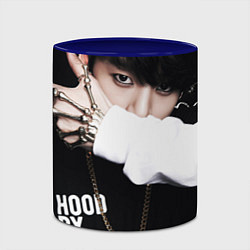 Кружка 3D BTS: Hood by air, цвет: 3D-белый + синий — фото 2