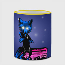 Кружка 3D The Prodigy: Night Fox, цвет: 3D-желтый кант — фото 2
