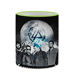 Кружка 3D Linkin Park: Moon, цвет: 3D-светло-зеленый кант — фото 2
