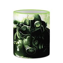 Кружка 3D Fallout Robot, цвет: 3D-светло-зеленый кант — фото 2