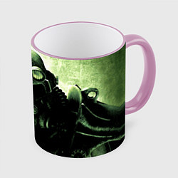 Кружка 3D Fallout Robot, цвет: 3D-розовый кант