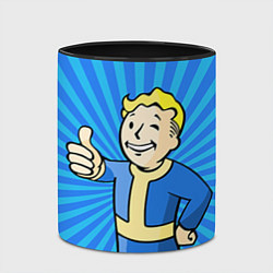 Кружка 3D Fallout Blue, цвет: 3D-белый + черный — фото 2
