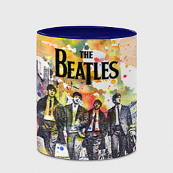 Кружка 3D The Beatles: Colour Spray, цвет: 3D-белый + синий — фото 2