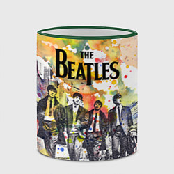 Кружка 3D The Beatles: Colour Spray, цвет: 3D-зеленый кант — фото 2