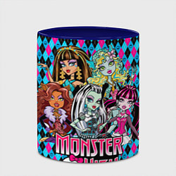 Кружка 3D Monster High, цвет: 3D-белый + синий — фото 2
