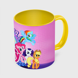 Кружка 3D My Little Pony, цвет: 3D-белый + желтый