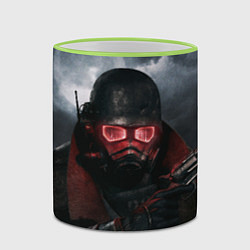Кружка 3D Fallout: New Vegas, цвет: 3D-светло-зеленый кант — фото 2