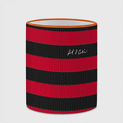 Кружка 3D Автограф Курта Кобейна, цвет: 3D-оранжевый кант — фото 2