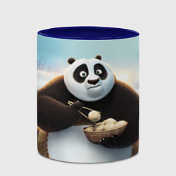 Кружка 3D Кунг фу панда, цвет: 3D-белый + синий — фото 2