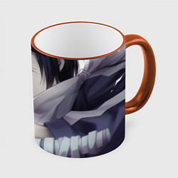 Кружка 3D Бездомный бог, цвет: 3D-оранжевый кант