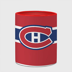 Кружка 3D Montreal Canadiens, цвет: 3D-белый + красный — фото 2