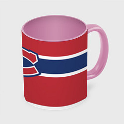 Кружка 3D Montreal Canadiens, цвет: 3D-белый + розовый