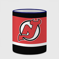 Кружка 3D New Jersey Devils, цвет: 3D-синий кант — фото 2