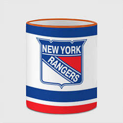 Кружка 3D New York Rangers, цвет: 3D-оранжевый кант — фото 2