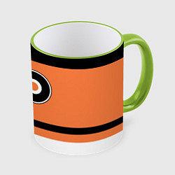 Кружка 3D Philadelphia Flyers, цвет: 3D-светло-зеленый кант