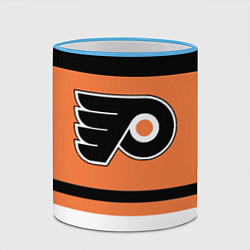 Кружка 3D Philadelphia Flyers, цвет: 3D-небесно-голубой кант — фото 2