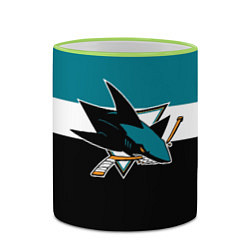 Кружка 3D San Jose Sharks, цвет: 3D-светло-зеленый кант — фото 2