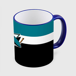 Кружка 3D San Jose Sharks, цвет: 3D-синий кант