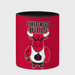 Кружка 3D Chicago bulls, цвет: 3D-белый + черный — фото 2