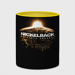 Кружка 3D Nickelback: No fixed address, цвет: 3D-белый + желтый — фото 2