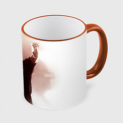 Кружка 3D Горшок, цвет: 3D-оранжевый кант