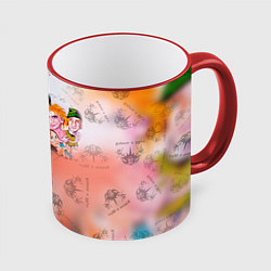 Кружка 3D Король и Шут, цвет: 3D-красный кант