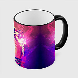 Кружка 3D Michael Jackson: Moon, цвет: 3D-черный кант