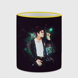 Кружка 3D Michael Jackson, цвет: 3D-желтый кант — фото 2