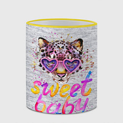 Кружка 3D Sweet Cat, цвет: 3D-желтый кант — фото 2