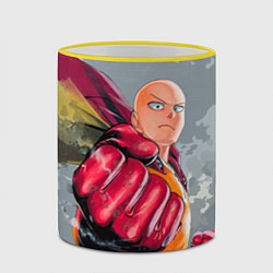 Кружка 3D One Punch Man Fist, цвет: 3D-желтый кант — фото 2