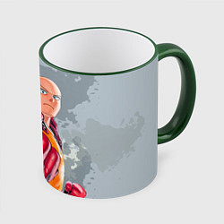 Кружка 3D One Punch Man Fist, цвет: 3D-зеленый кант