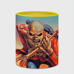 Кружка 3D Iron Maiden: Crash arrow, цвет: 3D-белый + желтый — фото 2